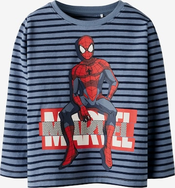NAME IT Shirt 'NMMODYS SPIDER' in Blauw: voorkant