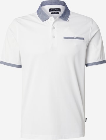 T-Shirt bugatti en blanc : devant