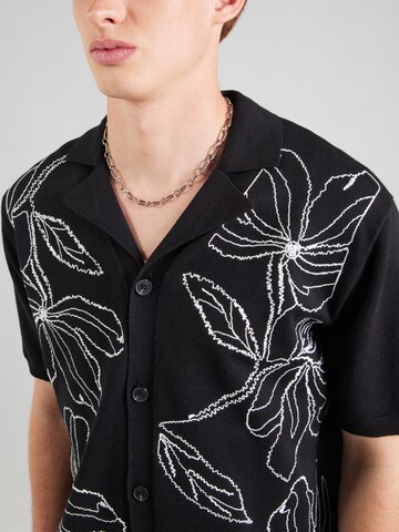 TOPMAN Knit cardigan in Black