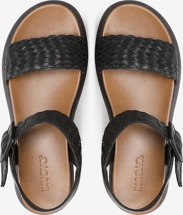 INUOVO Strap Sandals in Black