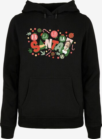 ABSOLUTE CULT Sweatshirt 'Elf - Santa' in Black: front