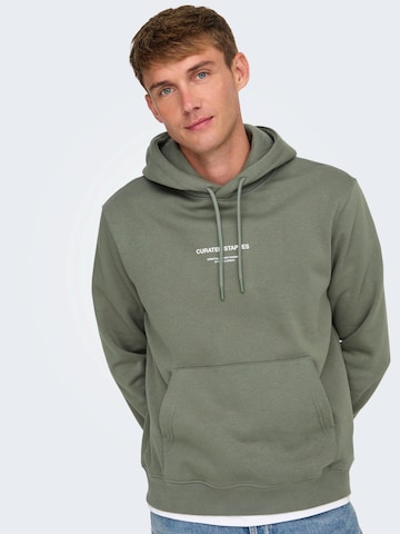 Sweat-shirt 'ONSCURATED' Only & Sons en gris