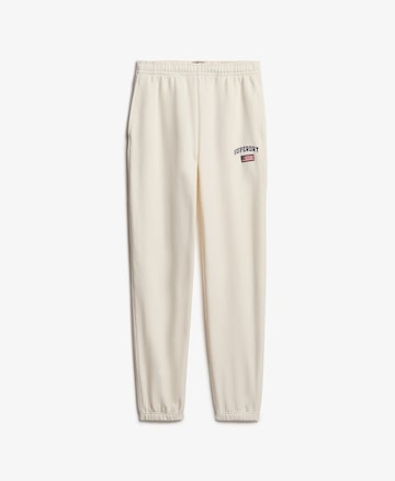 Bootcut Pantalon 'Athletic Essential' Superdry en blanc