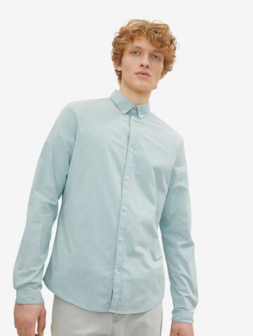 TOM TAILOR Regular fit Button Up Shirt in Green