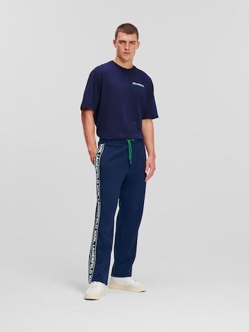 Karl Lagerfeld Regular Hose in Blau