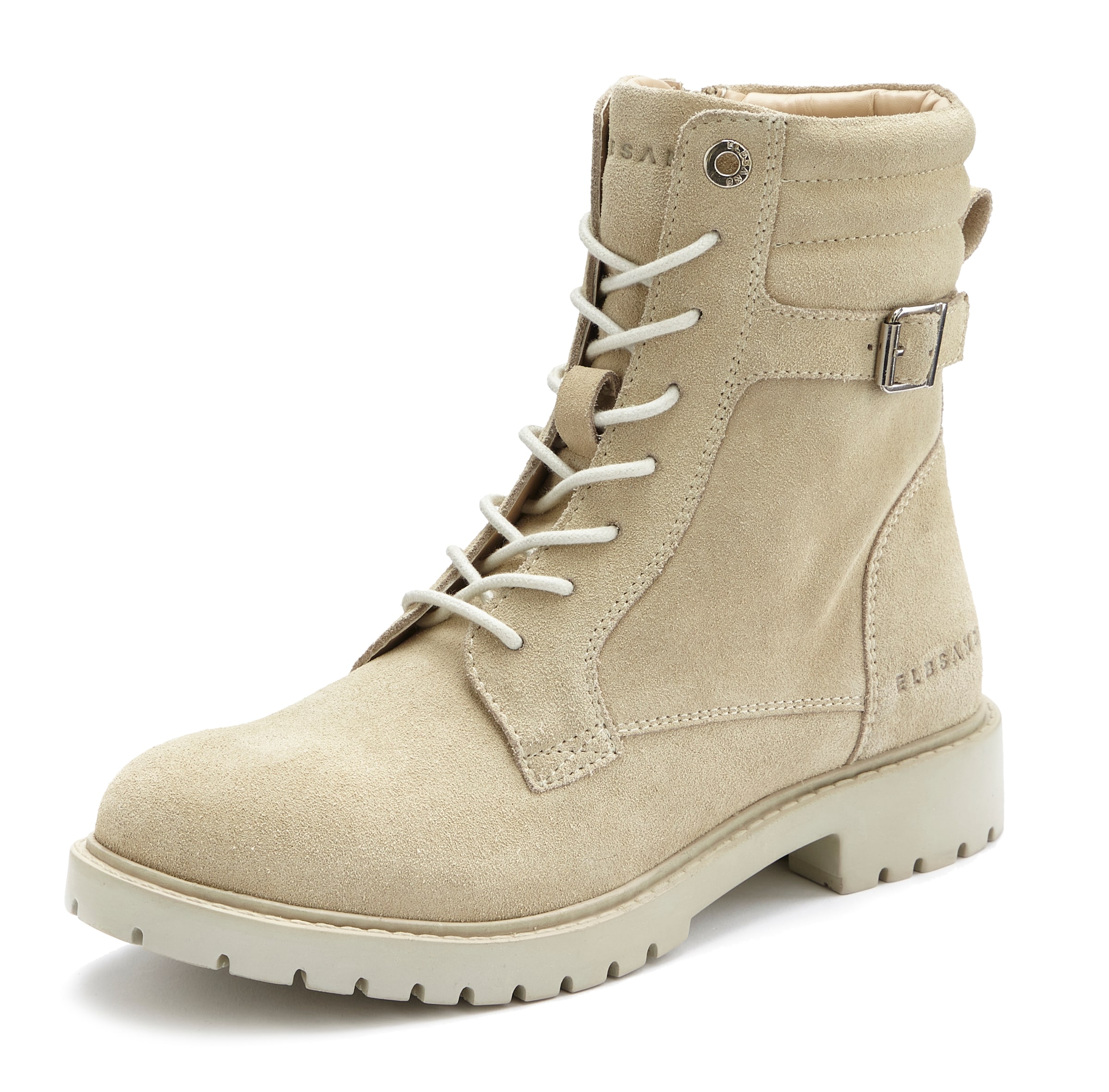 Elbsand Snørestøvletter i beige: forside