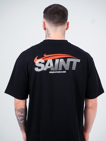 ATELIER OF FAITH Shirt 'SAINT TEE'‌‌‌‌‌‌ in Schwarz: Vorderseite