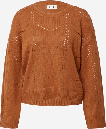 JDY Sweater 'NATHALI' in Brown: front