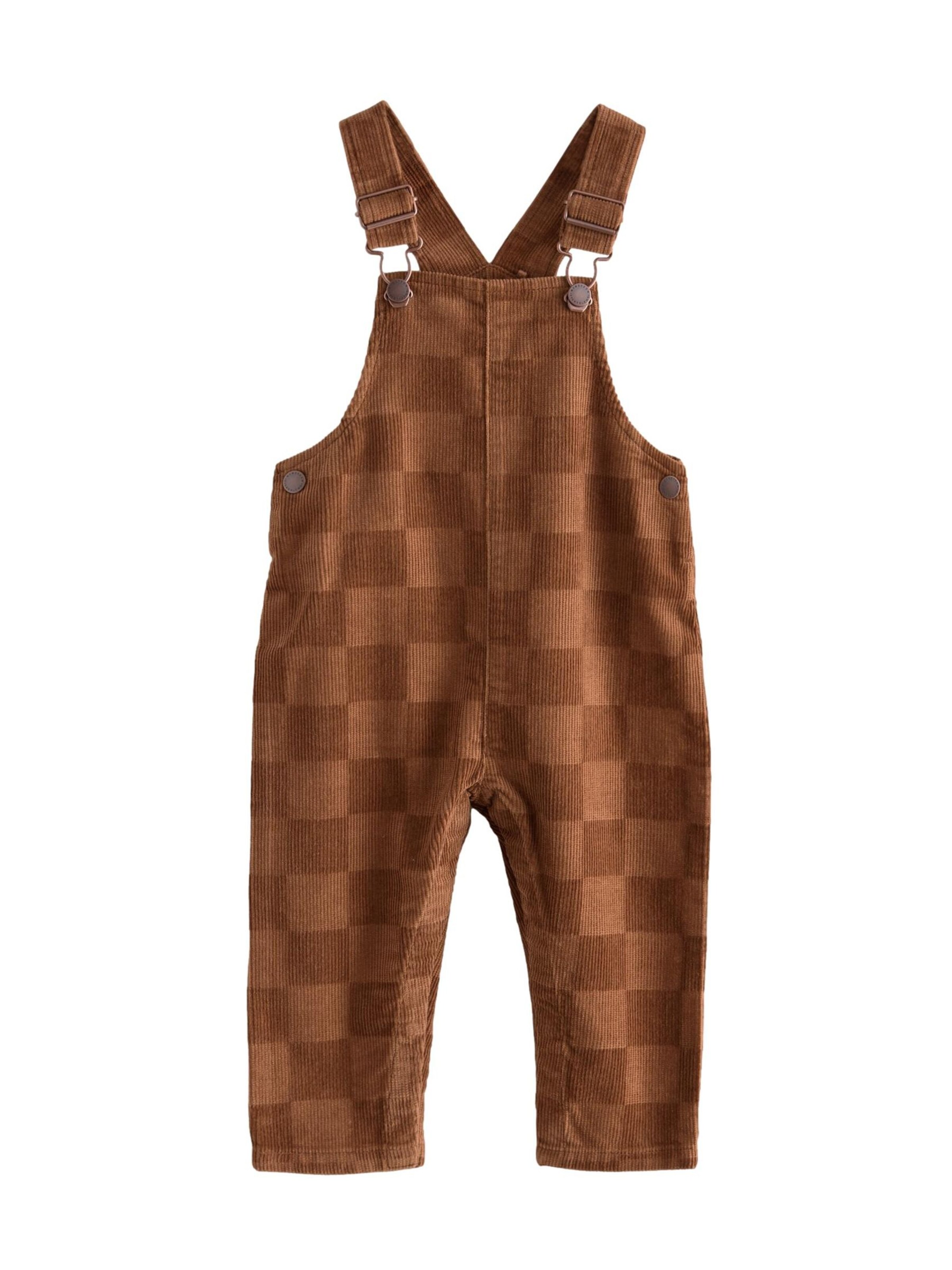 Next Štandardný strih Nohavice na traky - Hnedá: predná strana