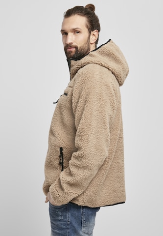 Brandit Fleece jas in Beige