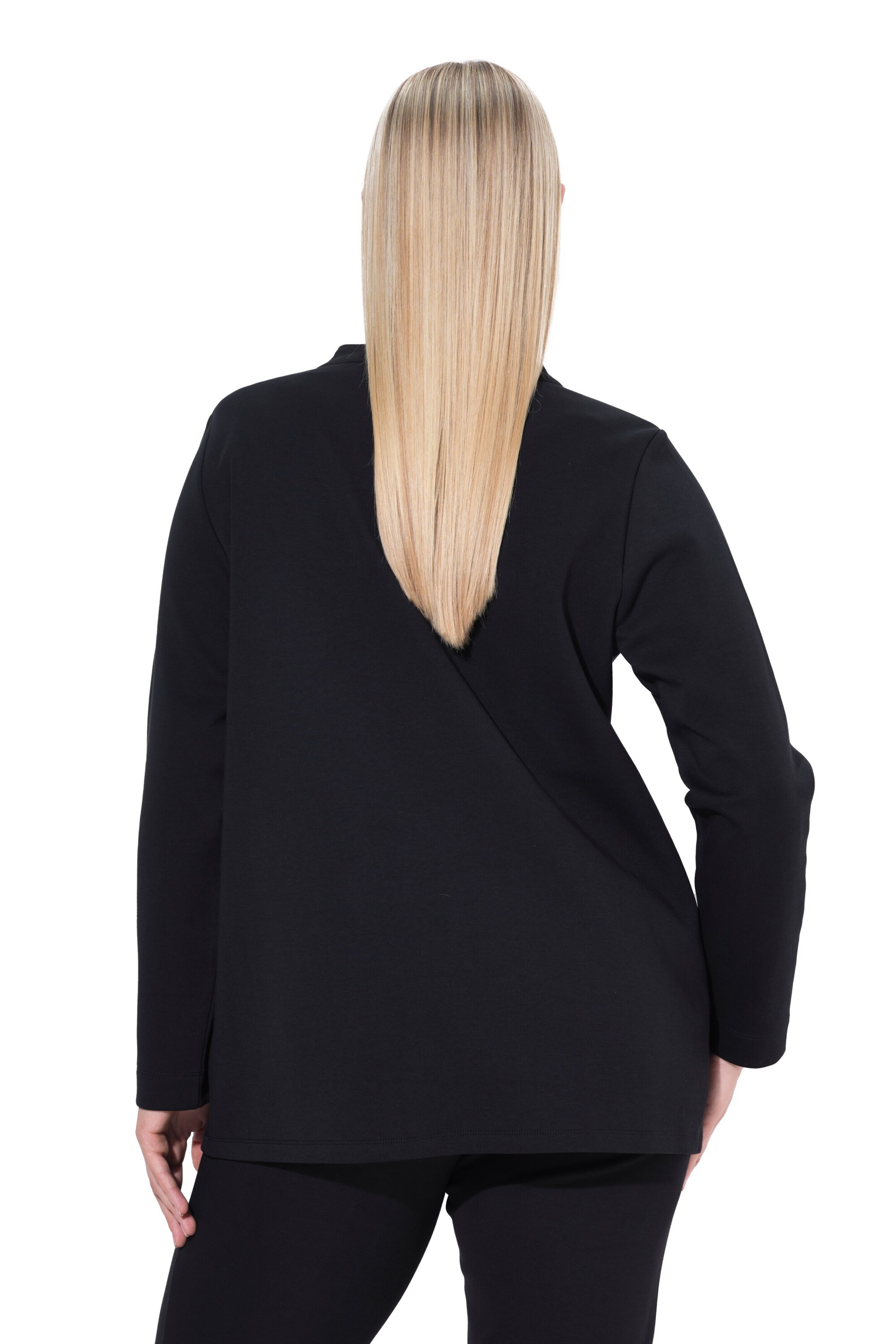 Ulla Popken Sweatvest in Zwart