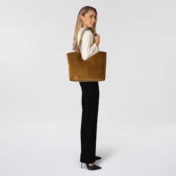 Sac bandoulière 'C-Easy' Coccinelle en marron : devant