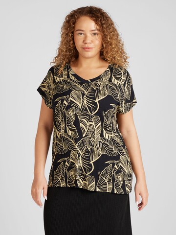 T-shirt 'Clarisa' ONLY Carmakoma en noir : devant