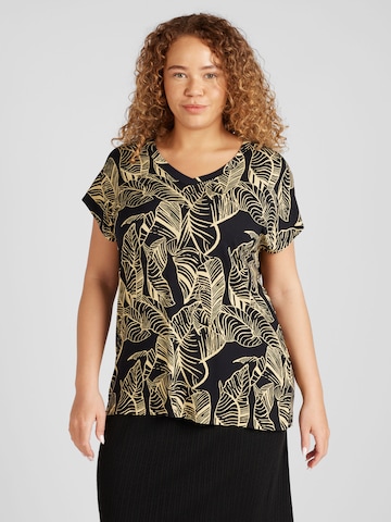 T-shirt 'Clarisa' ONLY Carmakoma en noir : devant