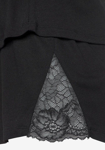 LASCANA Kratke hlače za spanje | črna barva