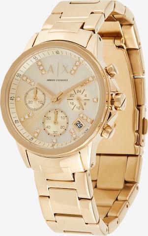 ARMANI EXCHANGE Analoguhr in Gold: predná strana