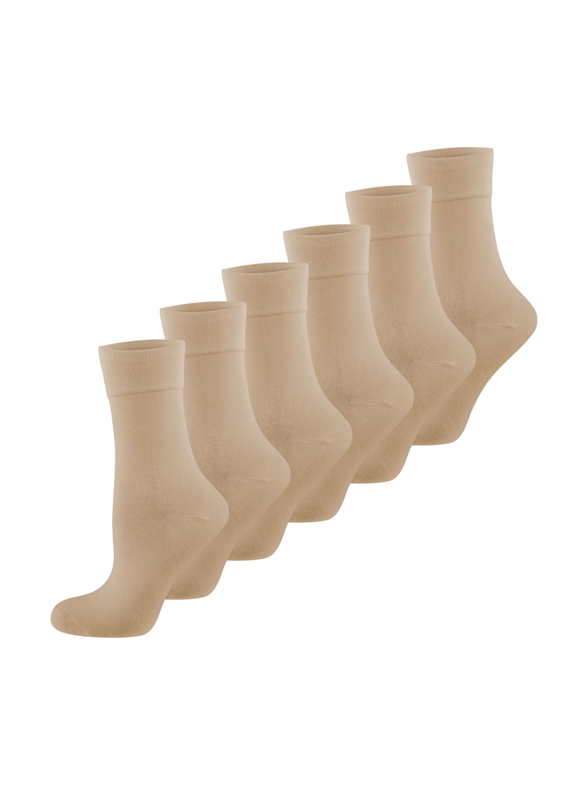Nur Die - Calcetines ' 98 Komfortbund ' en beige: frente