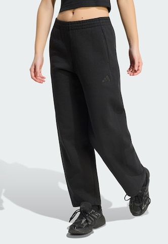 Loosefit Pantalon de sport ADIDAS SPORTSWEAR en noir : devant