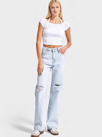 IT'S BASIC Regular Jeans 'Straight High Rise Jeans' in Blauw