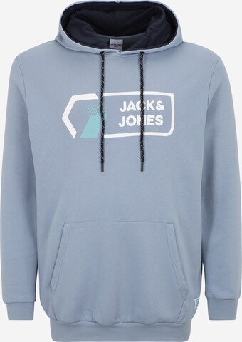 Jack & Jones Plus Bluzka sportowa 'Logan' w kolorze niebieski: przód