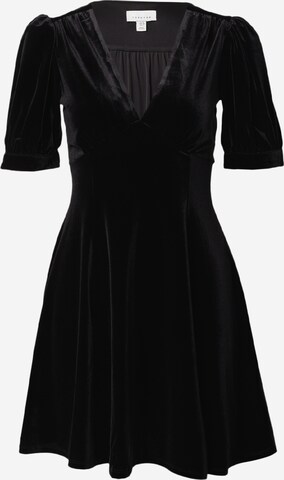 Rochie de cocktail de la TOPSHOP pe negru: față