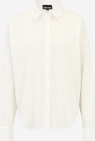 Camicia da donna 'TANNE' di Pieces Tall in bianco: frontale