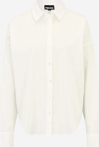 Camicia da donna 'TANNE' di Pieces Tall in bianco: frontale