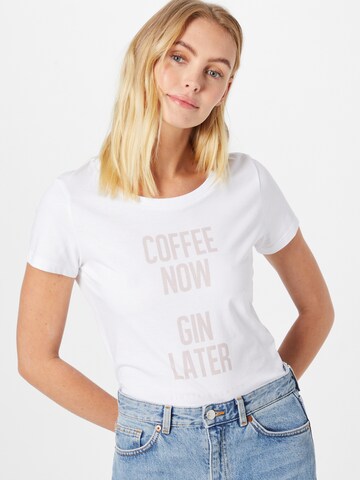 EINSTEIN & NEWTON - Camiseta 'Gin' en blanco: frente