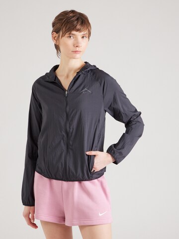 Veste de sport 'TRAIL' NIKE en noir : devant