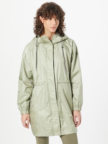 COLUMBIA - Sobretudo outdoor 'Splash Side' em verde: frente