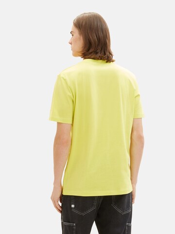 TOM TAILOR DENIM Тениска в жълто