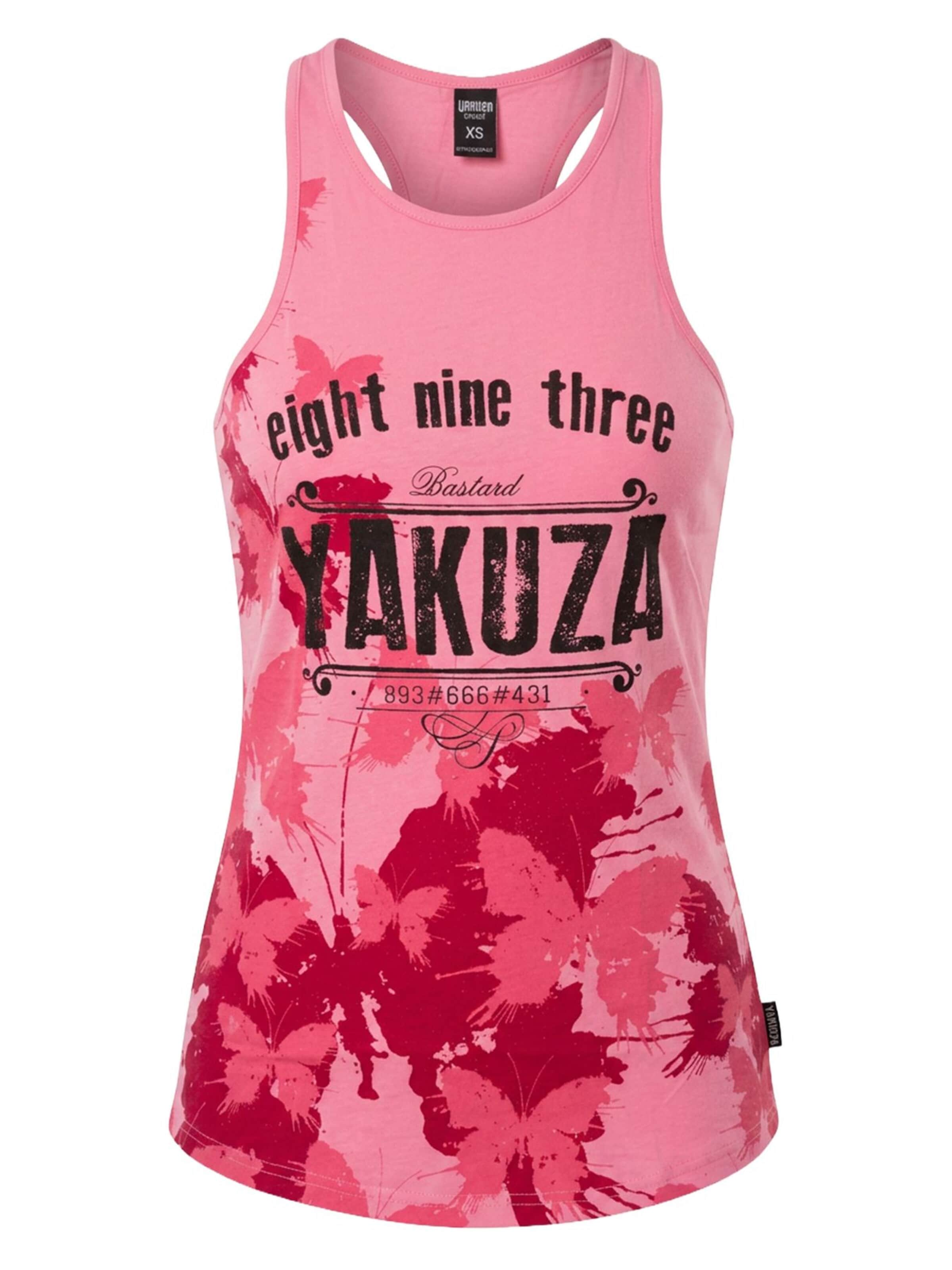 Yakuza Top 'Butterfly' in Pink: front