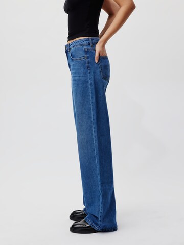 Wide leg Jeans 'Lilia' di LeGer by Lena Gercke in blu