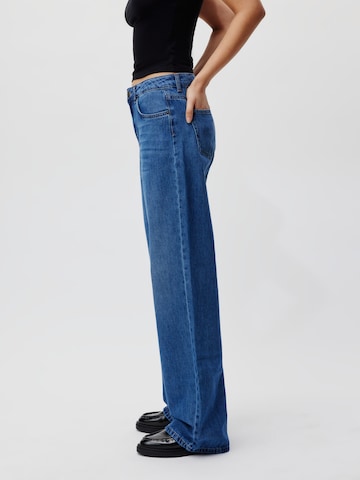 Wide Leg Jean 'Lilia' LeGer by Lena Gercke en bleu