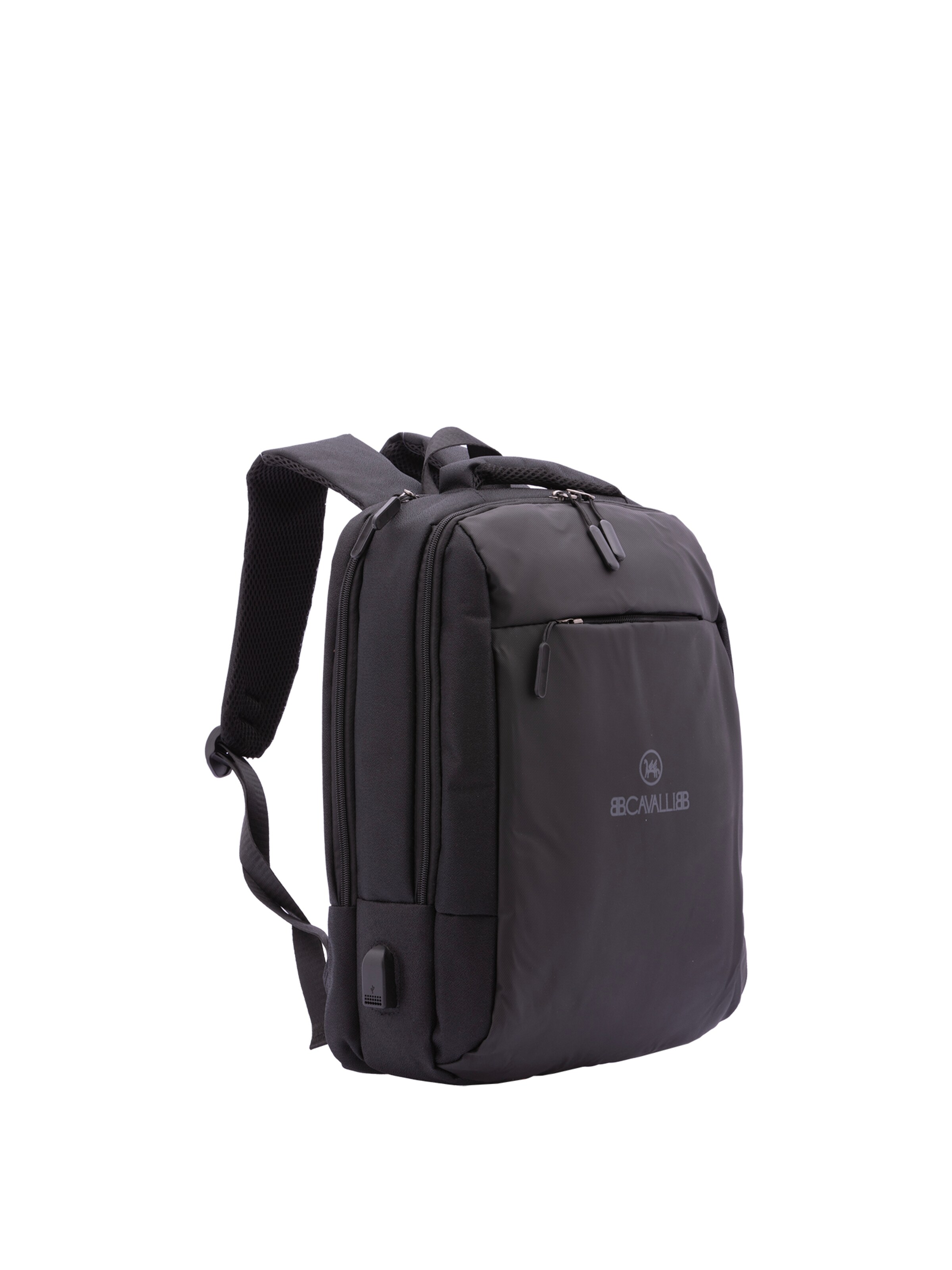 Zaino 'Zaino B Cavalli Poliestere Chiusura Zip Tasche Esterne 40x28x15 cm' di B. Cavalli in nero
