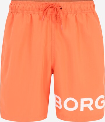 BJÖRN BORG Badshorts 'Sheldon' i orange: framsida