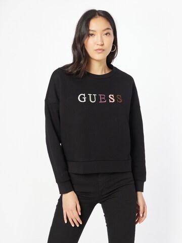 Sweat-shirt 'CLARA' GUESS en noir : devant
