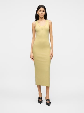 HUGO Klänning 'Nalimera' i gul: framsida