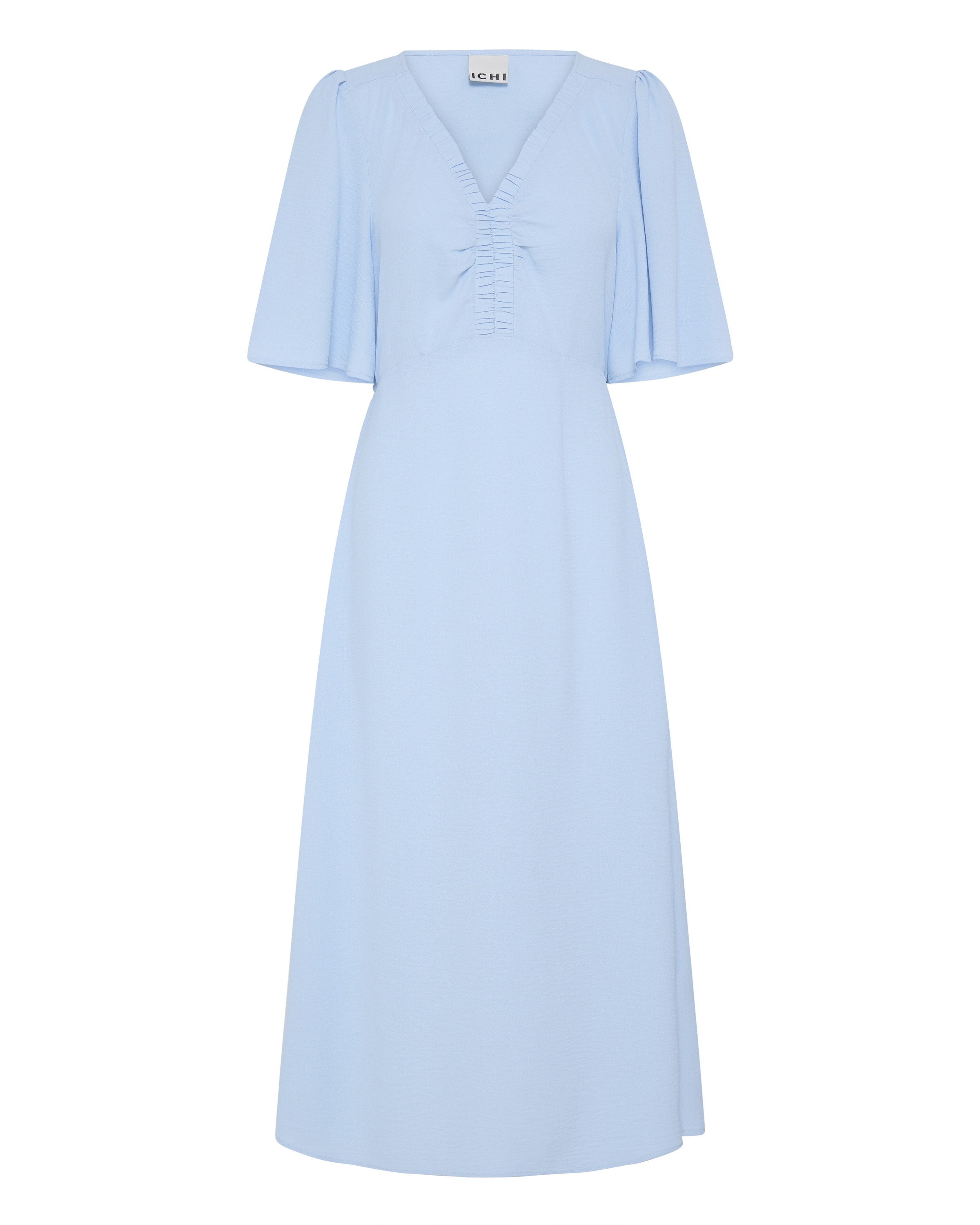 ICHI Jurk in Blauw: voorkant