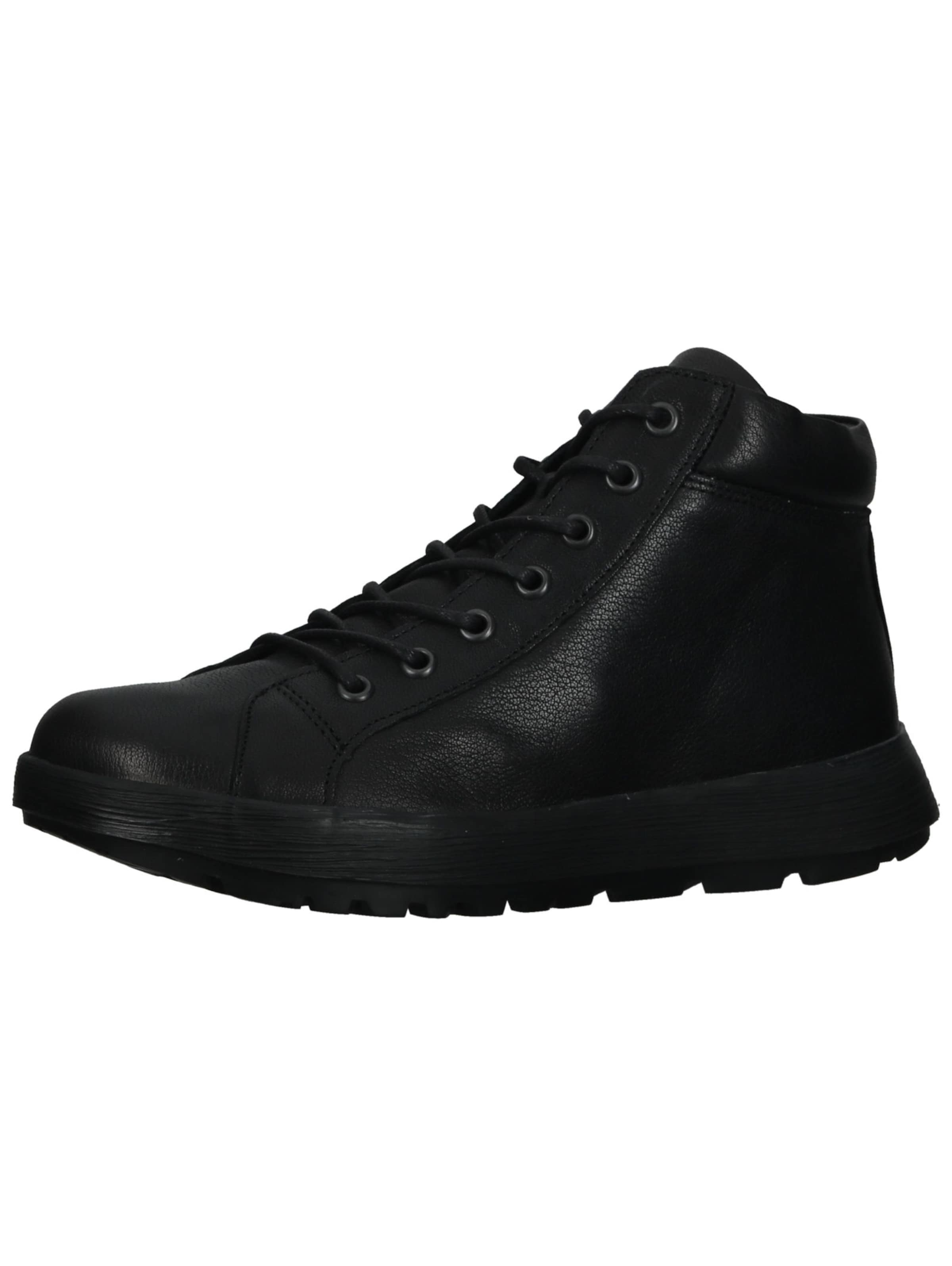 THINK! Schnürstiefelette in Schwarz: Vorderseite