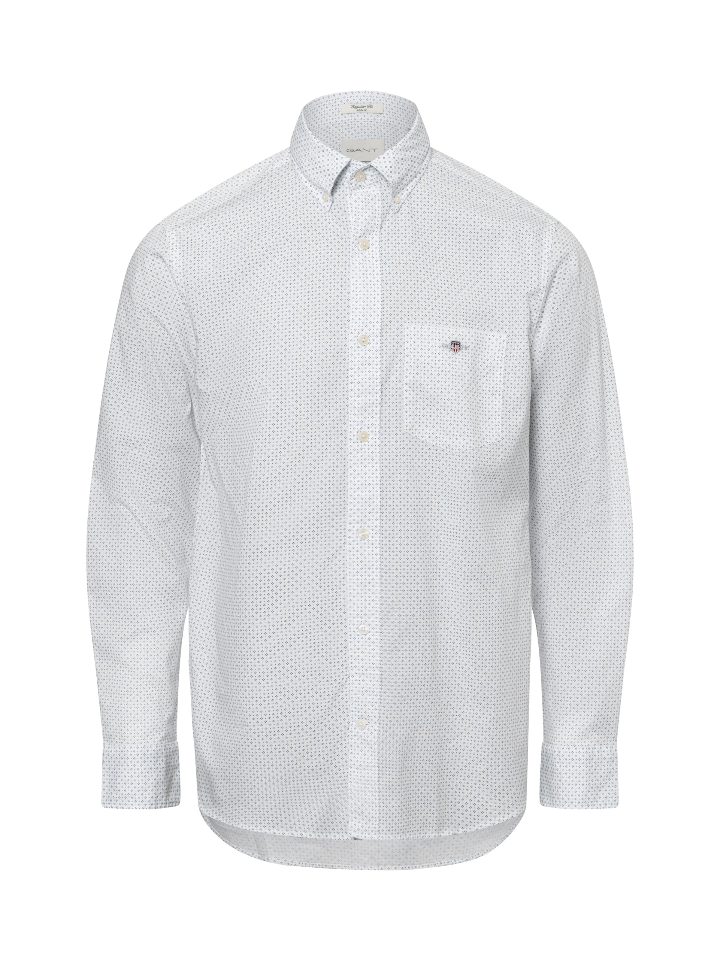 GANT Regular fit Button Up Shirt in White: front