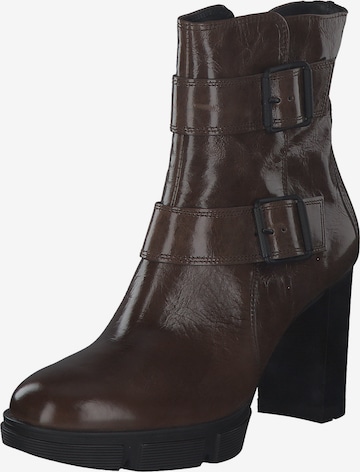 Paul Green Ankle Boots '9946' in Brown: front