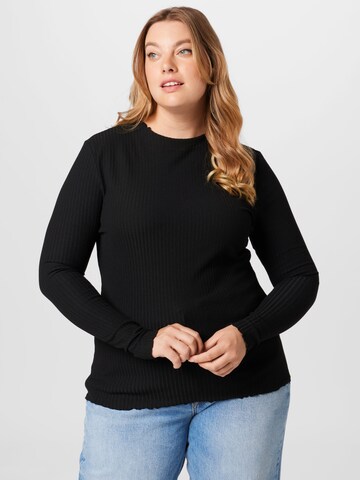 T-shirt 'EMMA' ONLY Curve en noir : devant