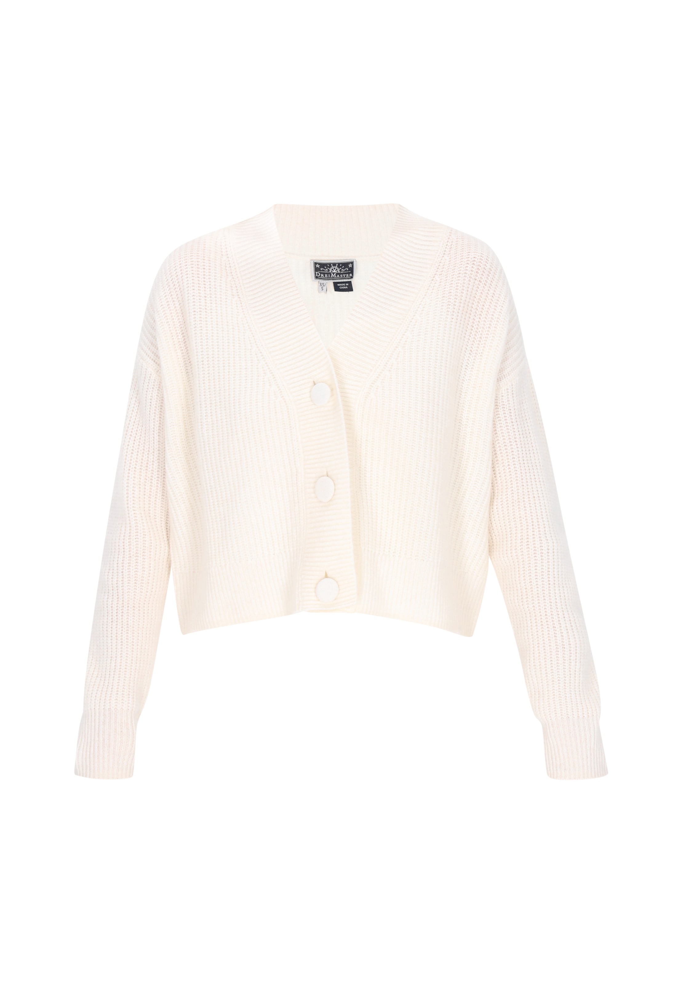 DreiMaster Maritim Cardigan i hvid: forside