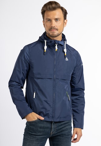 Schmuddelwedda Between-Season Jacket in Blue: front