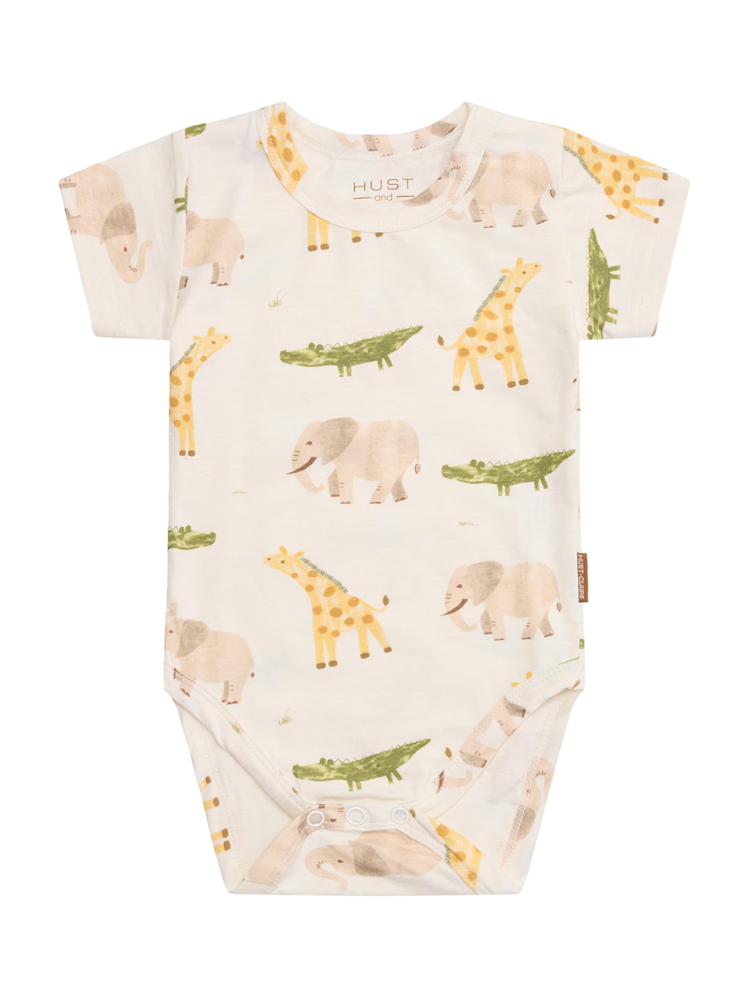 Barboteuse / body 'Billy' Hust & Claire en beige : devant