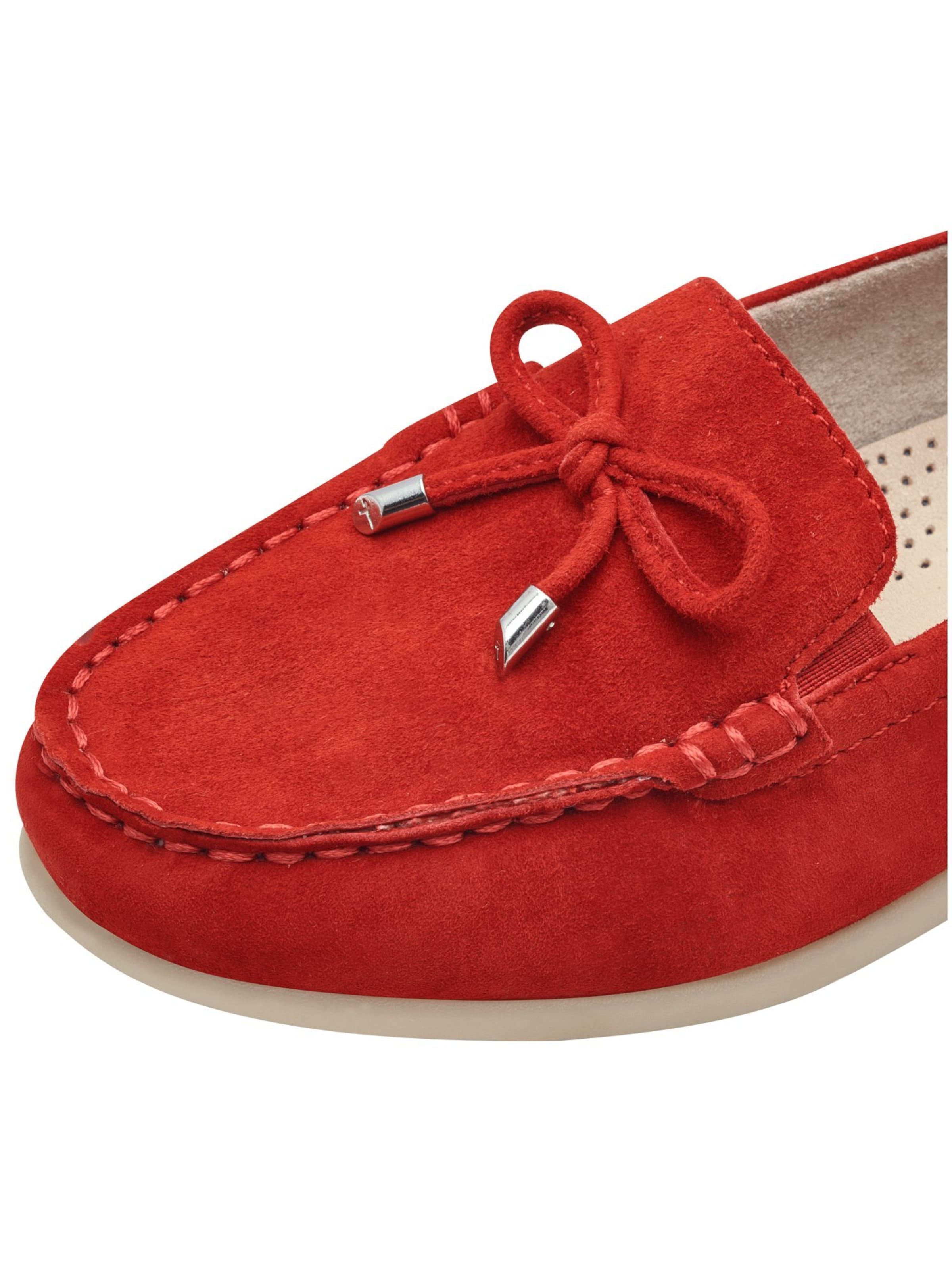 Mocassin Tamaris en rouge