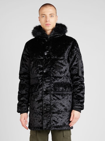 Manteau d’hiver Gianni Kavanagh en noir : devant