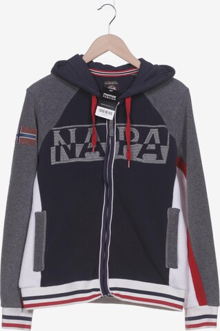 NAPAPIJRI Kapuzenpullover M in Blau: predná strana