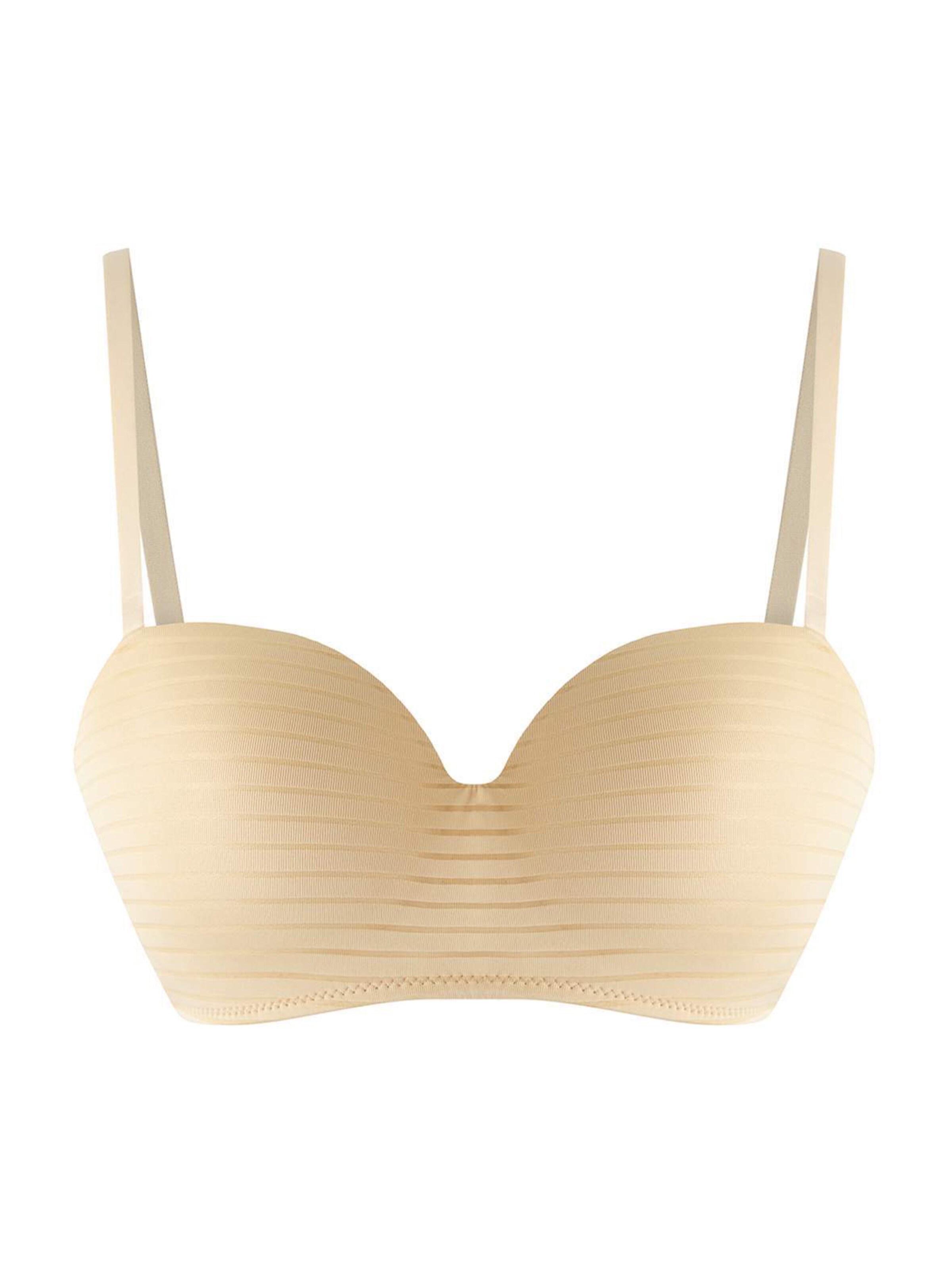 Trendyol Бандо Бюстгальтер в Бежевый: спереди